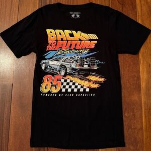 Riot Society Black Back to the Future Racing Tee-New w/o tags